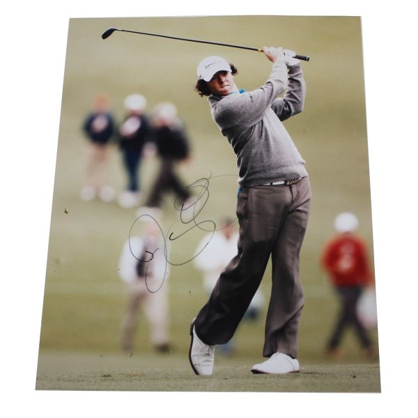 Rory McIlroy Signed 11x14 Photo - Gray Shirt JSA COA 