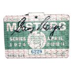 Gary Player Signed 1974 Masters Badge Full Autograph