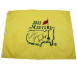 Big 3 Arnie Jack and Gary Signed 2013 Masters Flag 