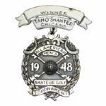 Frank Stranahans 1948 Tam OShanter All American  Amateur  Sterling Winners Medal