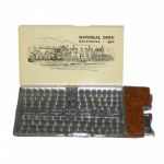 1936 US Open Players Gift - Cigarette Case and Lighter In One - Depiction of Baltusrol Clubhouse
