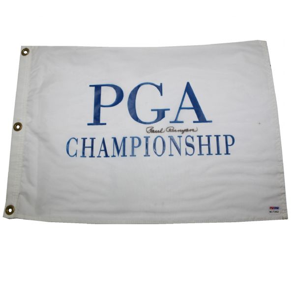 Paul Runyan Signed PGA Championship Flag(Champ 1934&38)- Seldom Seen-PSA COA