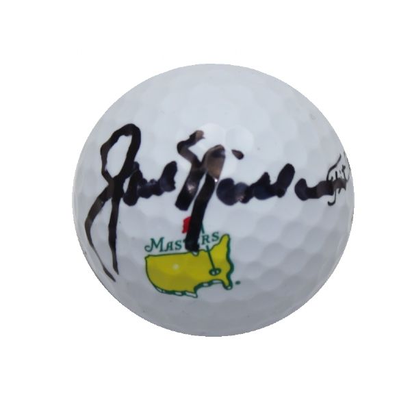 Jack Nicklaus Signed Masters Logo Golf Ball - JSA COA