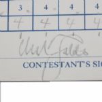 Nick Faldo Signed Official Scorecard - 1984 The Honda Classic JSA COA