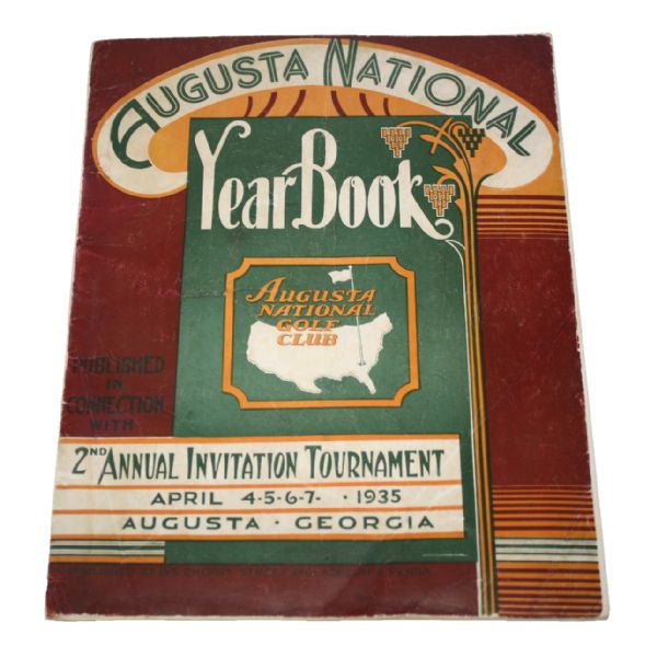 1935 Masters Augusta National Invitational Program