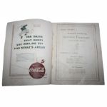 1935 'Masters' Augusta National Invitational Program