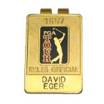 1997 PGA Tour Rules Official Money Clip - David Eger