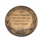 David Eger's 1990 USGA Amateur Semi-Finalist Medal-Phil Mickelson Wins Cherry Hills