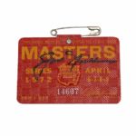 Jack Nicklaus Signed 1972 Masters Badge JSA COA