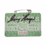 Gary Player Signed 1978 Masters Badge JSA COA