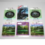 Lot of 5 Masters Series Badges and 1 Masters Ticket