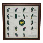 2014 Masters Limited Edition (#93/150) Framed Pin Set-Sold Out Early During Masters Week