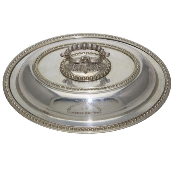 Frank Stranahans 1947 Houston Country Club Invitat. Champions Serving Dish