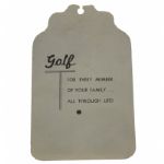 1947 Masters 4th Rd Ticket Signed by Runner Up Frank Stranahan-68 Low Round-283 Best Ever by Amateur