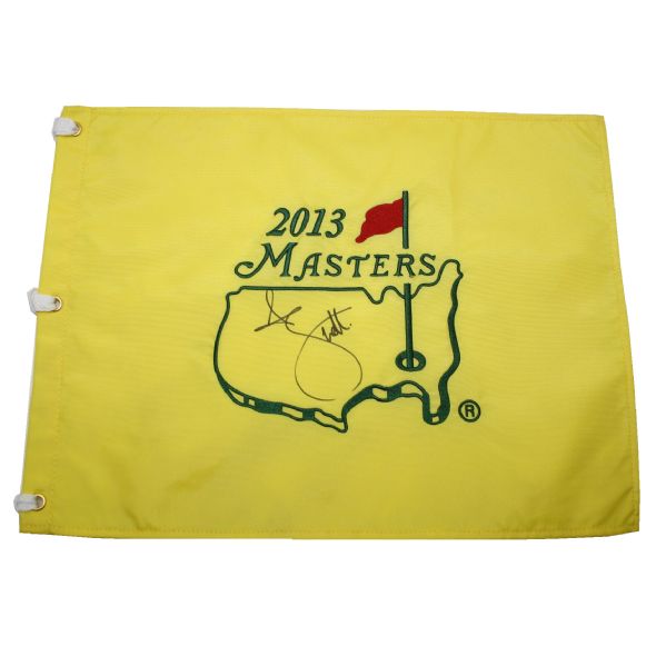 Adam Scott Signed 2013 Masters Flag JSA COA