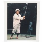 Gene Sarazen Signed 8x10 PSA COA B79314