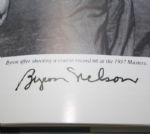 Byron Nelson Signed Book 'How I Played the Game' JSA COA