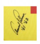 Arnold Palmer Signed Open Championship Undated Flag with Years Inscription JSA COA