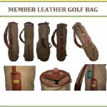 Augusta National Members Vintage Leather and Canvas Golf Bag