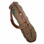 Augusta National Members Vintage Leather and Canvas Golf Bag