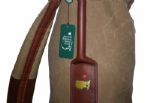 Augusta National Members Vintage Leather and Canvas Golf Bag