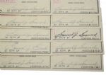 Lot of TEN Sam Snead Personal Signed Checks