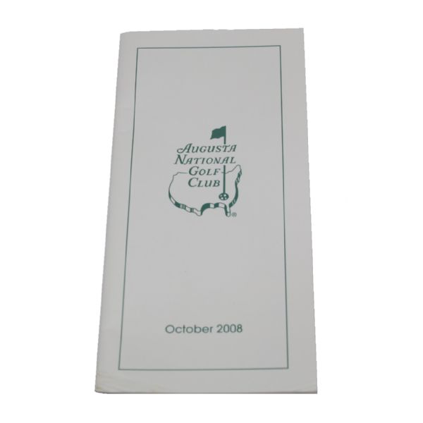 Augusta National Golf Club 2008 Members Directory