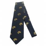 Robert Talbott Pebble Beach Designed Navy with Gold Neck Tie
