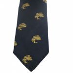 Robert Talbott Pebble Beach Designed Navy with Gold Neck Tie
