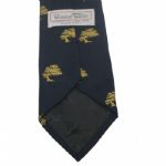 Robert Talbott Pebble Beach Designed Navy with Gold Neck Tie