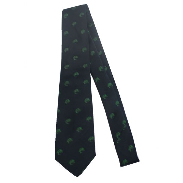 Robert Talbott Pebble Beach Designed Navy with Green Neck Tie