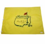 Wayne Gretzky Signed Undated Masters Embroidered Flag JSA #Y01298