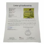 Wayne Gretzky Signed Undated Masters Embroidered Flag JSA #Y01298