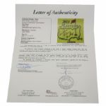  Masters Embroidered Flag Signed by The Big Three! JSA #Y01299