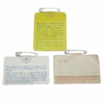 Lot of 3 Masters Badges - 1974, 1979, and 1980