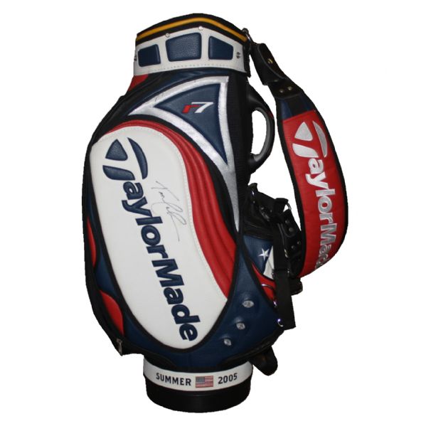 Tom Lehman Signed Official TaylorMade U.S. Open Backup Golf Bag JSA COA