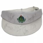 Butler National Visor Signed by 8 Major Winners - Stewart, Seve, Watson, and more JSA COA