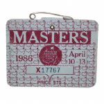 1986 Masters Badge - Jack Nicklaus Victory Number 6