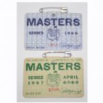 Lot of Two Masters Series Badges - 1966 Nicklaus and 1967 Brewer