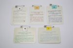 Lot of Five Masters Series Badges - 1984, 1985, 1987, 1988, and 1989