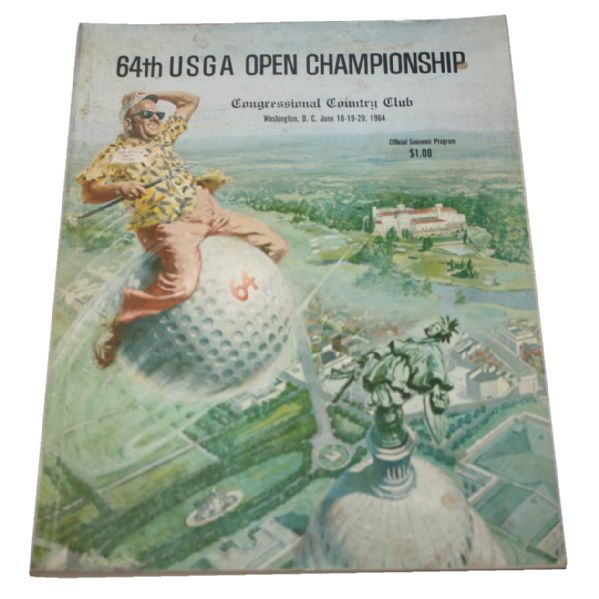 1964 USGA Open Championship Program - Congressional Country Club