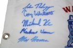 2013 USA Team Signed Walker Cup Embroidered Flag-Scarcly Seen Flag- JSA COA