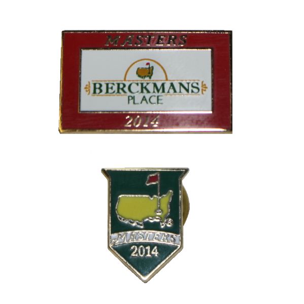 2014 Berckmans Place Pin and 2014 Masters Employee Pin
