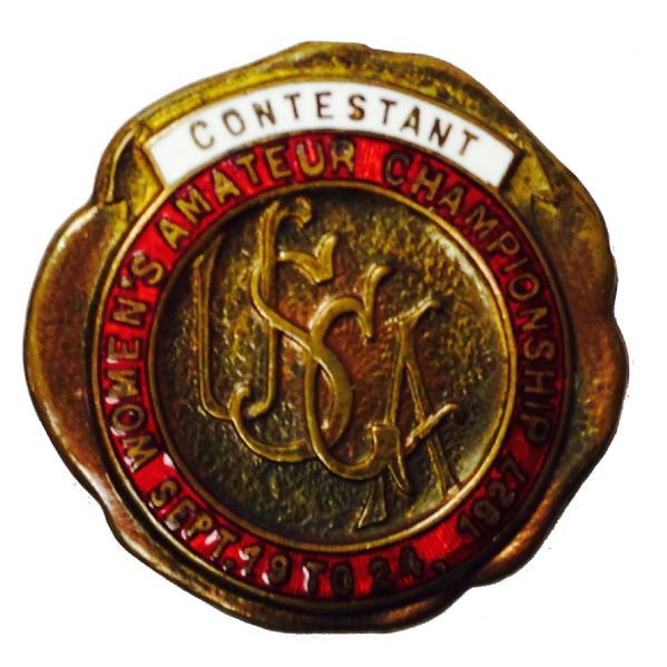 1927 USGA Womens Amateur Contestant Badge