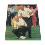Arnold Palmer Signed Canvas Ryder Cup Print of Palmer and Nicklaus JSA COA