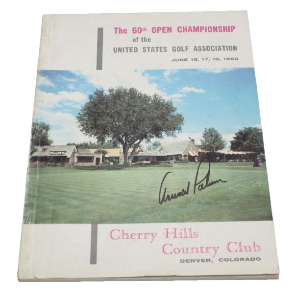 Arnold Palmer Signed 1960 US Open Program - Cherry Hills JSA COA-"The Charge"