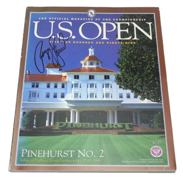 Payne Stewart Signed 1999 US Open Program -Seldom Seen, Highly Desired! JSA COA
