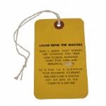 1950 Masters Sunday Ticket - Top Condition Example!