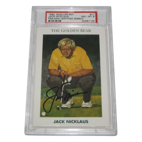 Jack Nicklaus Signed Golden Bear Card - PSA  Slabbed #30587146