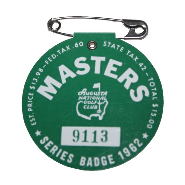 1962 Masters Badge 